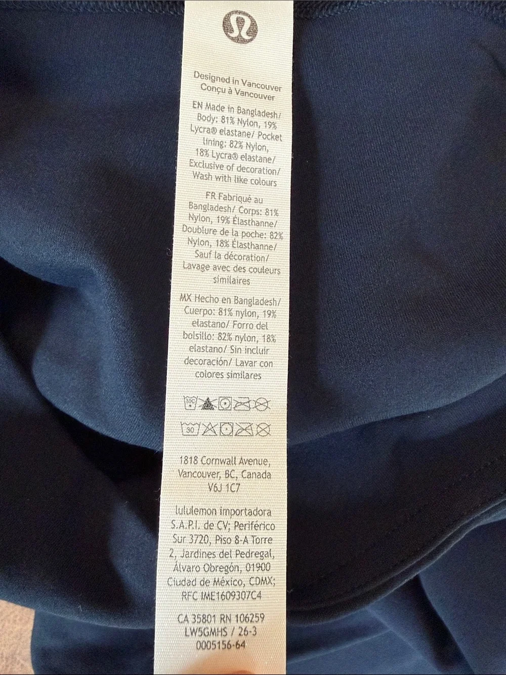 NWT Lululemon Groove Nulu High-Rise Flared Pant Sz 12 Regular True Navy Blue